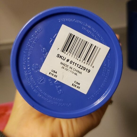 𝅺STARBUCKS Summer 20 Venti Purple ombre plastic Tumbler with straw 24oz - Picture 5 of 7